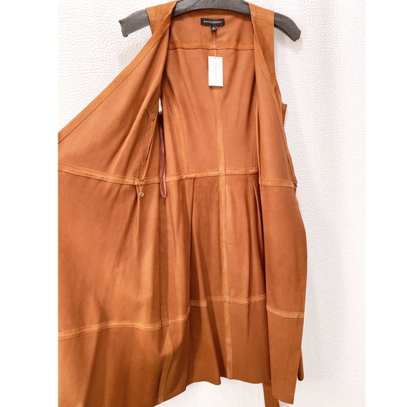 NWT Banana Republic Suede Leather Dress - Picture 6 of 8